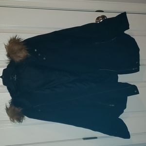Torrid Fur Trim Black Jacket